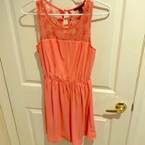 Pink mini dress
